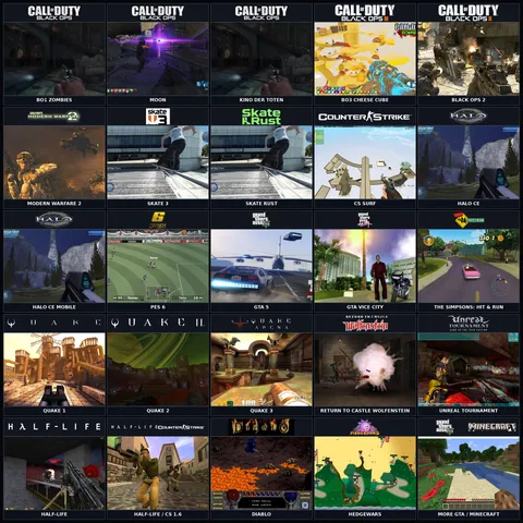 The original Radiant Optimizer game-list collage